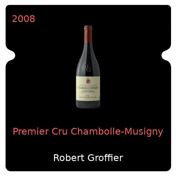 Robert Groffier Premier Cru Chambolle-Musigny 2008