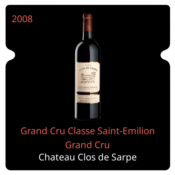 Grand Cru Classe Saint-Emilion Grand Cru 2008