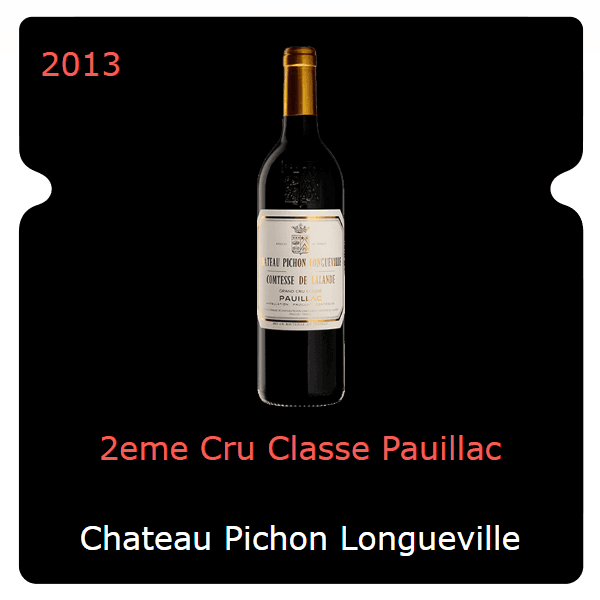 Pichon Longueville Comtesse de Lalande 2eme Cru Classe Pauillac 2013