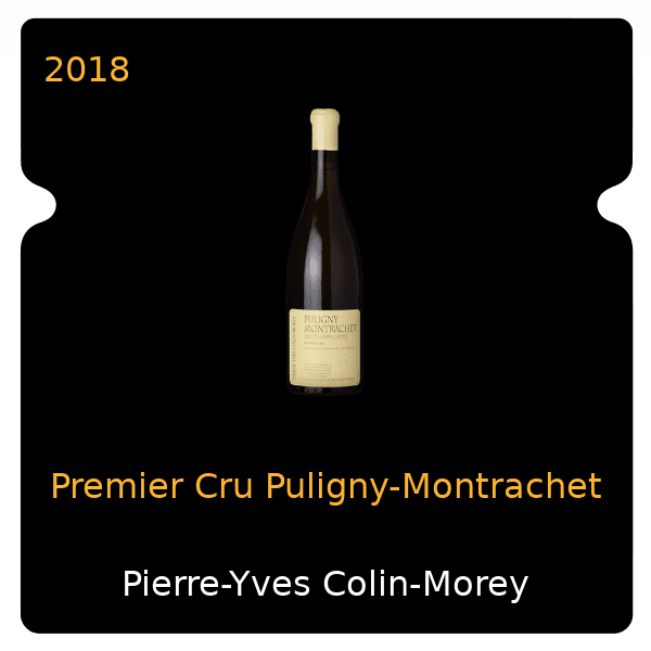 Pierre-Yves Colin-Morey Premier Cru Puligny-Montrachet 2018