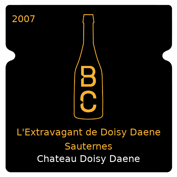 Doisy Daene L'Extravagant de Doisy Daene Sauternes 2007