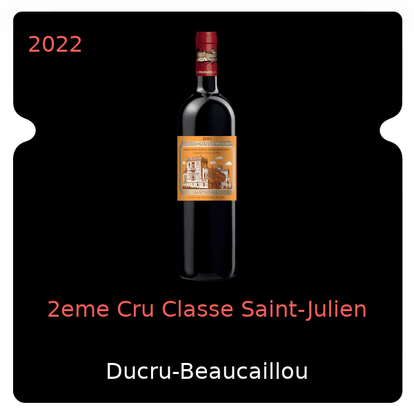 Ducru-Beaucaillou 2eme Cru Classe Saint-Julien 2022