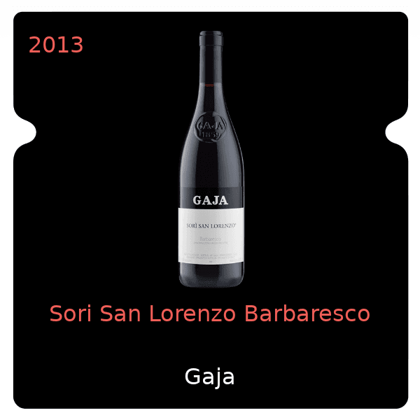 Gaja Sori San Lorenzo Barbaresco 2013