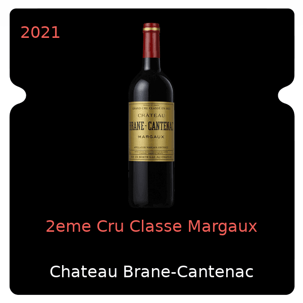 Brane-Cantenac 2eme Cru Classe Margaux 2021