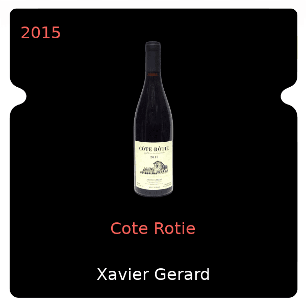 Xavier Gerard Cote Rotie 2015
