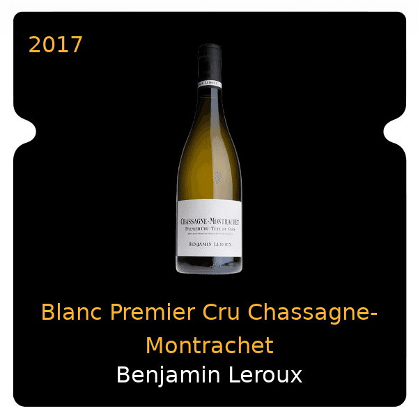 Benjamin Leroux Blanc Premier Cru Chassagne-Montrachet 2017