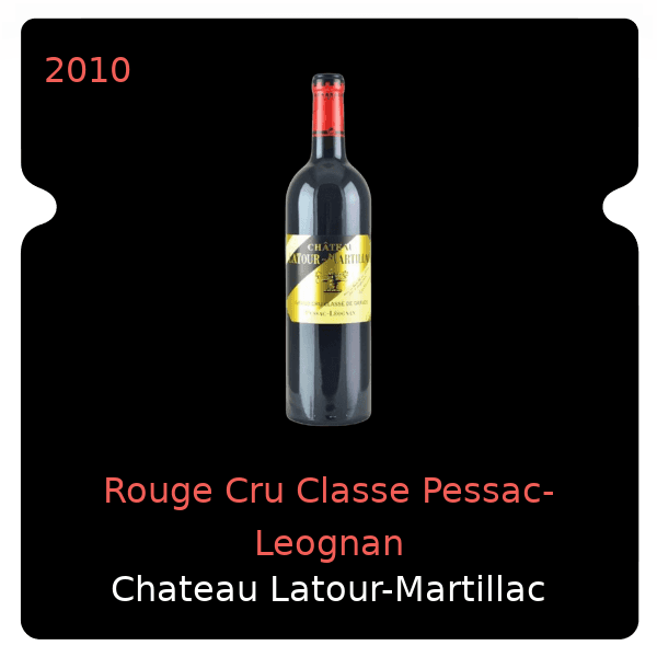 Latour-Martillac Rouge Cru Classe Pessac-Leognan 2010