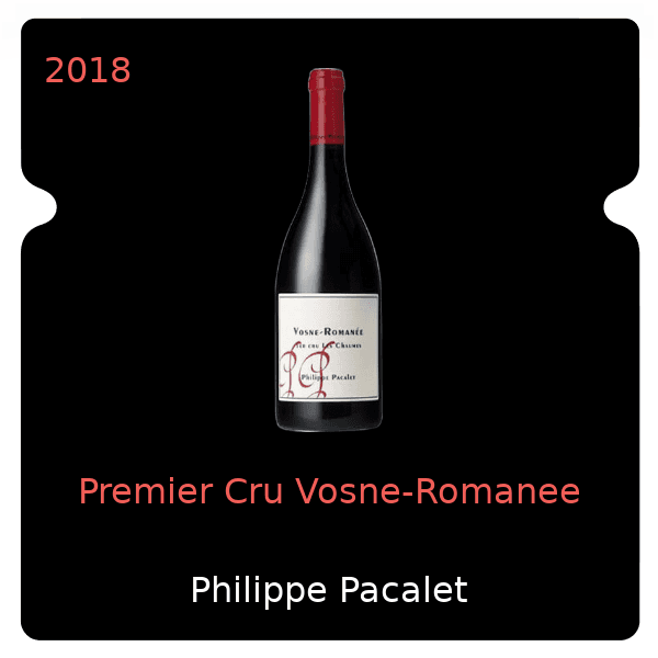 Philippe Pacalet Premier Cru Vosne-Romanee 2018