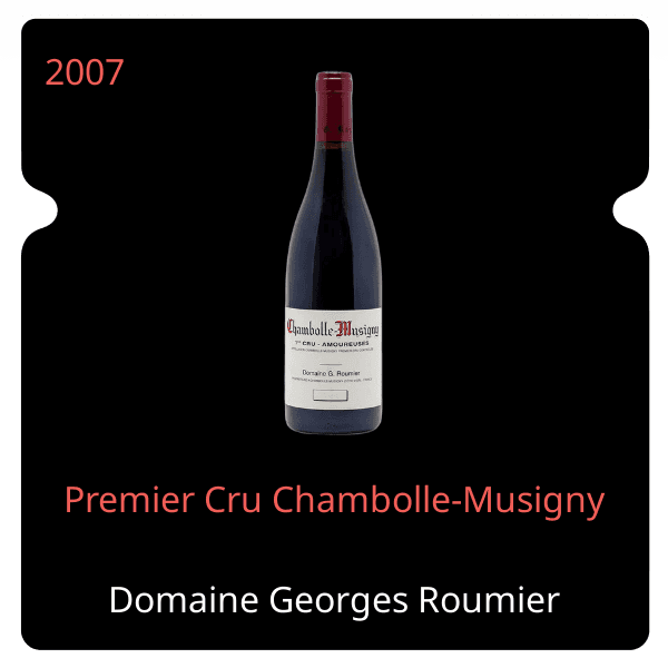 Georges Roumier Premier Cru Chambolle-Musigny 2007
